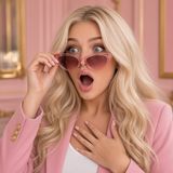 Brittany gasping in sunglasses